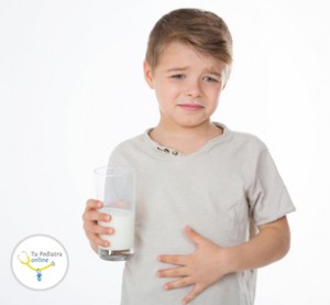 young boy has a bellyache