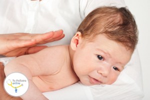 Baby burping air after eating